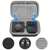 Geekria Creative Console Carrying Case, Hard Shell Protective Travel Bag Compatible with Logitech MX Creative Console (Dark Gray)