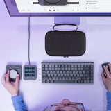 Geekria Creative Console Carrying Case, Hard Shell Protective Travel Bag Compatible with Logitech MX Creative Console (Dark Gray)