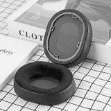 Geekria Comfort Hybrid Velour Replacement Ear Pads for Corsair HS55, HS65 Headphones Ear Cushions, Headset Earpads, Ear Cups Cover Repair Parts (Black)