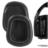Geekria Elite Sheepskin Replacement Ear Pads for Logitech G533, G633, G635, G933, G935, G930 G933S G633S G635 G430 G431 G432 G433 G332 G230 G231 G233 G35 Ear Cups Cover Repair Parts (Black)