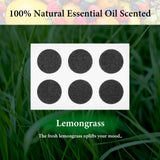 Geekria 60 Pieces Essential Oil Stickers for Headphones,Essential Oil Scented Patch for Gaming, Office, Personal Aroma, Relaxing, Refreshing (Lemongrass Scent)