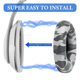 Geekria SNAP Magnetic Ear Pads for Beats Studio 3, Studio 2 Wireless Headphones, Series Easy Switch Ear Cushions, Exchange Earpads in Seconds (Camouflage Protein Leather, 1 Pair)