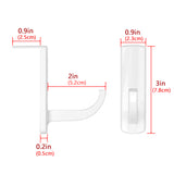 Geekria Headphones Monitor Mount Hanger / Monitor Clamp Headphone Holder / Headset Stick-on Hook (White)