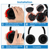 Geekria Elite Sheepskin Replacement Ear Pads for Bang & Olufsen Beoplay H9, H7 (Not Compatible with H9 3rd Gen, h9i) Headphones Ear Cushions, Repair Parts (Brown)