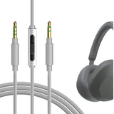 Geekria Audio Cable with Mic Compatible with Sony ULT Wear WH-1000XM5 WH-1000XM4 WH-CH720N Headphones Cable, 3.5mm to 3.5mm Replacement Stereo Cord with Inline Mic and Volume Control (4ft / 1.2m)