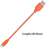 Geekria USB Speakers Short Charger Cable Compatible with JBL TUNE 700BT, 450BT, LIVE 500BT, T110BT, Free, USB to Micro-USB Replacement Power Charging Cord (1 ft / 30 cm 2 Pack)