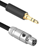 Geekria Apollo Braided Nylon Upgrade Audio Cable Compatible with AKG K702 K271, 3.5mm (1/8'') to XLR Replacement Headphones Cord for Hi-Resolution Audiophile, HiFi Headset ( 5 ft / 1.5m)