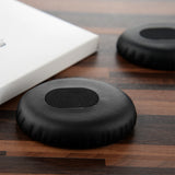 Geekria QuickFit Replacement Ear Pads for Bose QC3 ON-EAR, QuietComfort 3 Headphones Ear Cushions, Headset Earpads, Ear Cups Cover Repair Parts (Black)