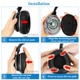 Geekria QuickFit Replacement Ear Pads for Turtle Beach Stealth Pro Headphones Ear Cushions, Headset Earpads, Ear Cups Cover Repair Parts (Camo)