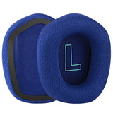 Geekria Comfort Mesh Fabric Replacement Ear Pads for Logitech G733, G535, G335 Headphones, Ear Cushions (Blue)