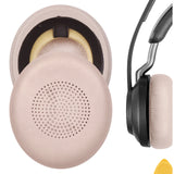 Geekria QuickFit Replacement Ear Pads for Jabra Evolve2 65 UC, Evolve2 65 MS, Evolve2 40 UC, Evolve2 40 MS, Elite 45h Headphones Ear Cushions, Headset Earpads, Ear Cups Cover Repair Parts (Beige)