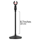 Geekria for Creators Gooseneck Tabletop Microphone Stand with Flexible Arm, Adjustable Desk Mic Holder with Weighted Base, Compatible with Shure SM57/SM58/SM48, AKG D5/D5S/D7