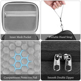 Geekria Carrying Case Compatible with Insta360 GO 3, GO 3S, Action Camera Protective Case, Hard Shell Travel Storage Bag with Slots for Insta 360 GO3 Accessories (Dark Grey)