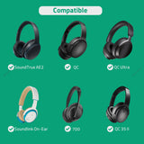 Geekria Audio Cable Compatible with Bose SoundTrue Around-Ear II/AE2, Soundlink On-Ear/II, 2.5mm Braided Nylon Replacement Stereo Cord (4 ft / 1.2 m)