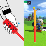 Geekria Switch Golf Club Compatible with Nintendo Switch Joy-Con, Golf Games Handgrip with Adjustable Hand Strap Accessories for Mario Golf: Super Rush Game (2 Packs)