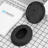 Geekria Comfort Mesh Fabric Replacement Ear Pads Compatible with Turtle Beach Stealth Pro Headphones, Ear Cushions (Black)