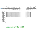 Geekria Flex Fabric Headband Pad Compatible with Corsair HS80 RGB, HS80 MAX, Headphones Replacement Band, Repair Part (White)