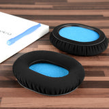 Geekria Comfort Laminated Fabric Replacement Ear Pads for Sennheiser HD8 DJ, HD6 Mix, HD7 DJ Headphones Ear Cushions, Repair Parts (Black)