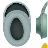 Geekria QuickFit Ear Pads Replacement for Sony MDR-100A MDR-100AAP MDR-H600A Headphones Ear Cushions, Headset Earpads, Ear Cups Cover Repair Parts (Grayish Green)