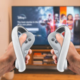Geekria Silicone Controller Ring Cover Compatible with Pico Neo 4, Protective Grip Handle Anti-Bumping Cover, VR Gaming Accessories (1 Pair)