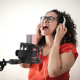 Geekria for Creators Microphone Shock Mount, Mic Anti-Vibration Suspension Adapter Clamp Compatible with Rode NT1, NT1-A, K2, XDM-100, CAD Audio GXL1800 Mic Holder Clip (Black / Plastic)