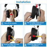 Geekria Comfort Velour Replacement Ear Pads for Beyerdynamic DT440 DT770 DT790 DT797 DT860 DT880 DT990 T5P T70 T90 HS200 HS400 HS800 MMX300 RSX700 Headphones Ear Cushions, Headset Earpads (Grey)