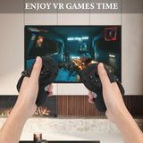 Geekria Silicone Controller Cover Compatible with Meta Quest 3, Anti-Throw Handle Sleeve, with Adjustable Wrist Knuckle and Signal Hole, VR Touch Controller Grip Cover (Black/1 Pair)