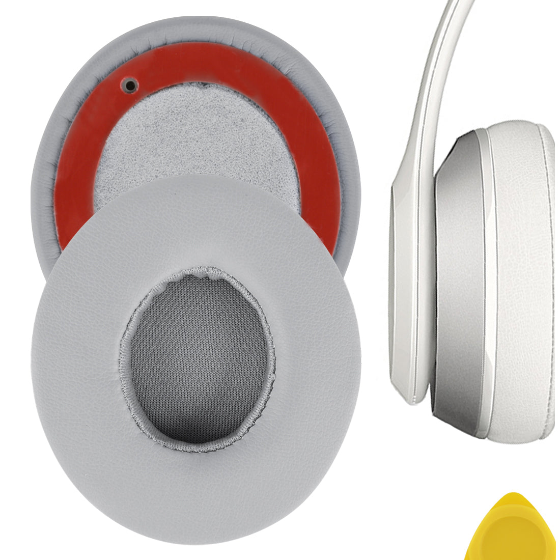 Geekria QuickFit Replacement Ear Pads for Beats Solo2 Wireless (B0534)