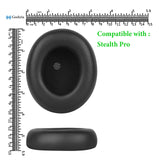 Geekria QuickFit Replacement Ear Pads for Turtle Beach Stealth Pro Headphones Ear Cushions, Headset Earpads, Ear Cups Cover Repair Parts (Black)
