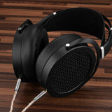 Geekria 4.4mm Balanced Cable Compatible with HIFIMAN SUSVARA UNVEILED, SUNDARA HE4XX 400i HE1000V2, Denon AH-D600 AH-D7200, 5N OCC Braided Silver Plated Audio Cord (4.4mm to Dual 3.5mm Male/4.9ft)