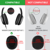 Geekria QuickFit Replacement Ear Pads for Edifier W800BT (CMIIT ID:2019DP1007 ) Headphones Ear Cushions, Headset Earpads, Ear Cups Cover Repair Parts (Grey)