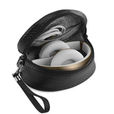 Geekria Headphone Pouch Compatible with Beats Solo 3, Solo 2, Studio Pro, Studio, Studio 3, Solo HD Case, Replacement Protective Travel Carrying Bag with Cable Storage (Black)