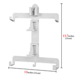 Geekria Wall Mount Stand Compatible with PSVR2 PS5, VR Headset and Controller Mount Storage Bracket Holder Hook, VR Game Accessories, PS5 Headset Display Stand, Sturdy Metal Wall Mount Kit (White)