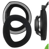 Geekria Comfort Velour Replacement Ear Pads Compatible with Sennheiser HD800 Headphones, Repair Parts (Black)