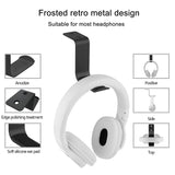 Geekria Headphone Wall Mount Aluminum Headset Holder, Gaming Headset Headphone Hook Holder, Headphone Stand Hanger Wall Mount Under Desk for All Headphones Size (2Pcs / Z / Black)