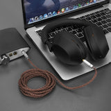 Geekria Apollo 6NOCC Copper Upgrade Audio Cable Compatible with Sony WH-1000XM6 WH-1000XM5 WH-1000XM4, 4.4mm to 3.5mm Replacement Headphones Cord (9.8ft / 3m)