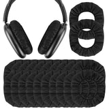 Geekria 100 Pairs Disposable Headphones Ear Cover for Over-Ear Headset Earcup, Stretchable Sanitary Ear Pads Cover, Hygienic Ear Cushion Protector (M / Black)