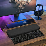 Geekria Full Size Keyboard Case, Hard Shell Travel Carrying Bag for 108 Keys Computer Mechanical Gaming Keyboard, Compatible with Logitech G915 / G915 X (Dark Gray)