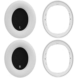 Geekria SNAP Ear Pads Replacement Kit for Beats Studio Pro Headphones, Magnetic Easy Switch Ear Cushions, Exchange Earpads in Seconds, Repair Parts (White Protein Leather, 1 Pair)