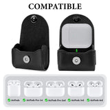 Geekria Belt Case Cover Compatible with Apple AirPods4, AirPods Pro 3/2 Earbuds, Belt Clip Protective Carrying Pouch (Black)