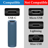Geekria Type-C Speakers Charger Cable Compatible with Sony SRS-XB100, SRS-XB13, SRS-XB23, SRS-XB33, SRS-XB43, LSPX-S3, USB-C Replacement Power Charging Cord (1ft/30cm 2 Pack)