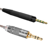 Geekria Apollo Silver-Plated Upgrade Audio Cable Compatible with Sennheiser HD620S, HD599, HD598 Headphones, 2.5mm Replacement Headphones Cord for Hi-Resolution Audiophile, HiFi Headset (4ft/1.2m)