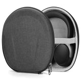 Geekria Shield Case Compatible with Bose QC Ultra II, QC, QC 45/35/25/15/SE/Ultra, Replacement Protective Hard Shell Travel Carrying Bag with Cable Storage (Grey)
