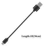 Geekria USB Headphones Short Charger Cable Compatible with Skullcandy Hesh 3/2, Indy True/EVO, Sesh, Dime, JibTrue2 Charger, USB to Micro-USB Replacement Power Charging Cord (1 ft/30 cm)