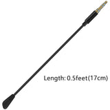 Geekria 3.5mm Detachable Boom Mic Replacement for Gaming Headset, Compatible with Logitech G PRO X, PRO X, G735, G733, G433, G233 Microphones (0.5ft / 17cm)