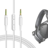 Geekria Audio Cable with Mic Compatible with V-MODA XS V-80 M-80, Treblab TREBLAB Z2/BT5, 3.5mm Replacement Stereo Cord with Inline Microphone and Volume Control (4 ft/1.2 m)