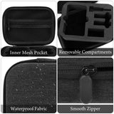 Geekria Carrying Case Compatible with DJI Osmo Action 5 Pro, 4, 3 Camera Protective Case, Hard Shell Travel Storage Bag with Cable Storage for Action5 Pro Accessories (Dark Grey)