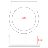 Geekria Acrylic Wall Mount Compatible with Amazon Echo Dot 3th Gen, 4th Gen, 5th Gen with LED Clock & Alexa, Speaker Stand Stable Protector (Clear)