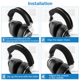 Geekria Earpad + Headband Compatible with Sony MDR-HW700, MDR-HW700DS Headphone Replacement Ear Pad + Headband Cover / Ear Cushion + Headband Protector / Repair Parts Suit (Black)