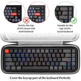 Geekria 68 Keys Keyboard Case for 65% Keyboard Hard Shell Travel Carrying Bag, Compatible with RK ROYAL KLUDGE R65 / RK68, Keychron K6 / K6 Pro / Q2 / Q2 Max / V2, Nuphy Halo65 HE / BH65